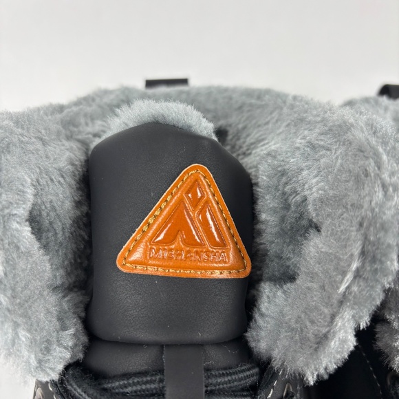 Mishansha Unisex Winter Boots Size 42, Men 9 - Women 11.5 Outdoor Lined, Leather - Picture 5 of 11